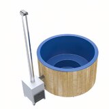 Ciubar din fibra de sticla Ø 1,8m cu soba exterioara din inox 28kW